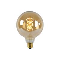 Lucide G125 - Filament lamp - Ø 12,5 cm - LED Dimb. - E27 - 1x4,9W 2200K - Amber - thumbnail