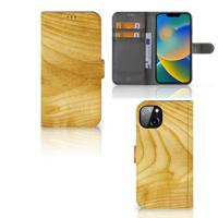 iPhone 14 Plus | Book Style Case | Licht Hout - thumbnail