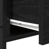 Nachtkastje met lade Zwart eiken 34 x 35.5 x 70 cm - thumbnail