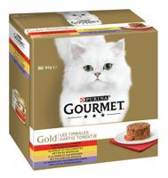 Gourmet Gold 8-Pack Hartig Torentje kattenvoer 48 x 85 g - thumbnail