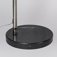 QAZQA Booglamp staal stoffen kap bruin 45 cm - XXL - thumbnail