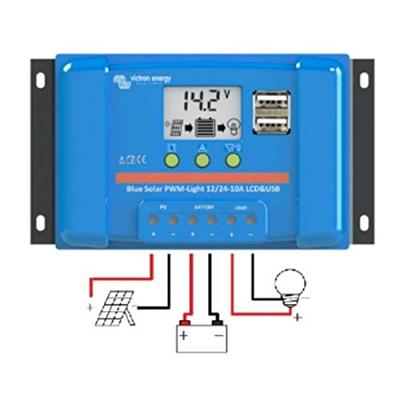 Victron Energy Blue-Solar PWM Laadregelaar voor zonne-energie PWM 12 V, 24 V 5 A