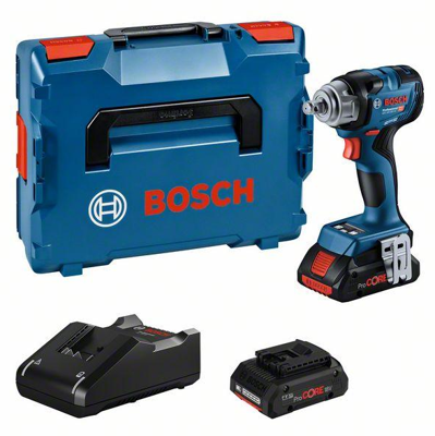 Bosch Professional GDS 18V-330 HC 06019L5002 Accu-draaislagmoeraanzetter 18 V Li-ion Incl. 2 accus, Incl. lader, Incl. koffer