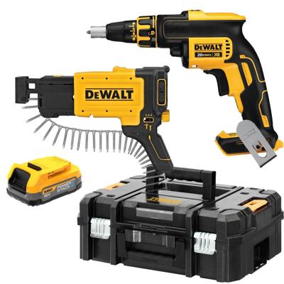 DeWalt dcf620e1k accu gipsplaatschroevendraaier | 1/4" | 18v xr powerstack (1x 1.7ah accu) DeWalt dcf620e1k accu gipsplaatschroevendraaier | 1/4" | 18v xr powerstack (1x 1.7ah accu)