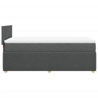 Boxspring met matras stof donkergrijs 80x200 cm - thumbnail