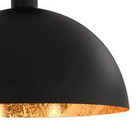 VidaXL Plafondlampen 2 st halfrond e27 zwart en goudkleurig - thumbnail