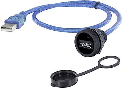 encitech 1310-1032-01 1310-1032-01 USB 2.0-stekker A Chassisbus, inbouw M22 1 stuk(s)