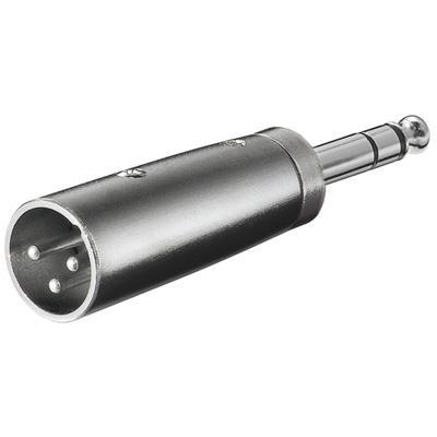 goobay XLR Adapter, AUX jack 6,35mm stereo male naar XLR male