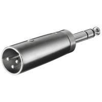 goobay XLR Adapter, AUX jack 6,35mm stereo male naar XLR male - thumbnail