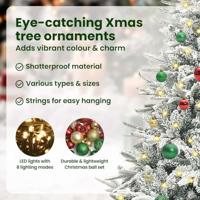 VidaXL Artificial pre-lit kerstboom met ballenset groen 150 cm - thumbnail