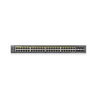 Zyxel GS2220-50HP-EU0101F netwerk-switch Managed L2 Gigabit Ethernet (10/100/1000) Zwart Power over - thumbnail