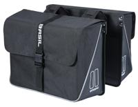Basil forte dubbele fietstas, waterafstotend, 35l, zwart. - thumbnail