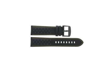 Horlogeband Tissot T1166173605103 / T600041556 Leder Zwart 22mm Horlogeband Tissot T1166173605103 / T600041556 Leder Zwart 22mm