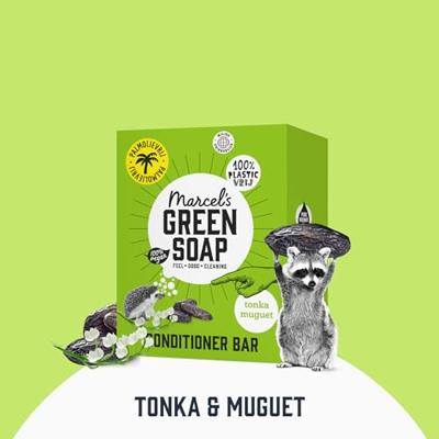 Marcel&apos;s Green Soap Conditioner bar - tonka & muguet - 60 gr