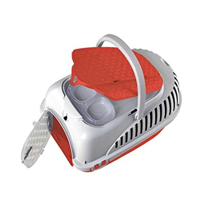 Bama Pet Transportbox 52x33x34 cm Rood/Zilver - thumbnail