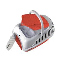 Bama Pet Transportbox 59x38x37 cm Rood/Zilver - thumbnail