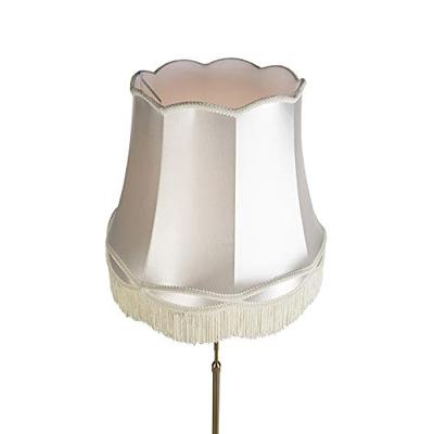 QAZQA Vloerlamp brons met Granny kap crème 45 cm verstelbaar - Parte