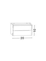 Lyora Richtbare wandlampTwin grijs - 713122 - thumbnail