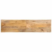 Wandtafel 140x35x70 cm massief mangohout - thumbnail