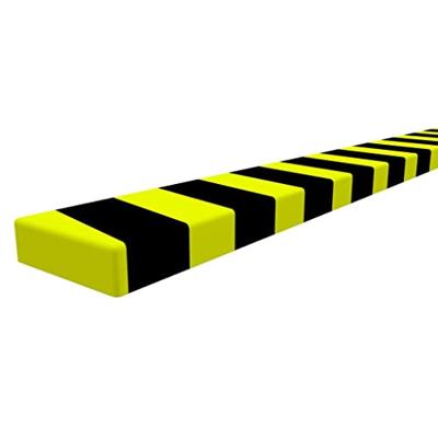 Hoekbeschermer 6x2x101,5 cm PU geel en zwart - thumbnail