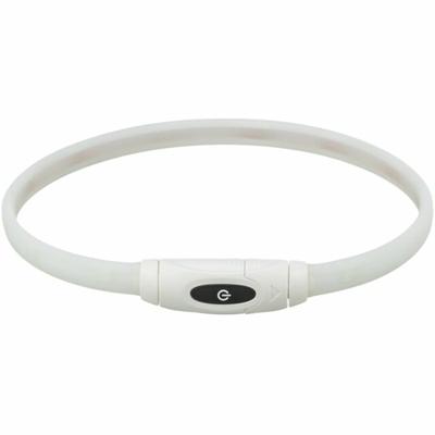 TRIXIE LICHTGEVENDE HALSBAND HOND USB SILICONEN OPLAADBAAR MEERKLEURIG 65X1,6 CM - thumbnail