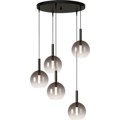Masterlight 5L vide hanglampLido Ball met Ø 17cm smoke-fading glas - 2862-05-05-50-5-1
