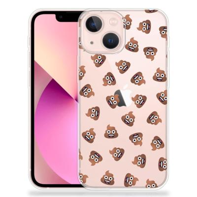 TPU bumper voor iPhone 13 mini Poep Emojis