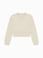 Nik&Nik zomer sweat shirt meisjes - taupe - Ivy - thumbnail