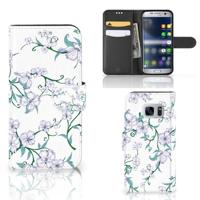 Samsung Galaxy S7 Uniek Hoesje Blossom White - thumbnail