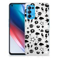 Silicone Back Case OPPO Find X3 Lite | Reno5 5G Silver Punk - thumbnail