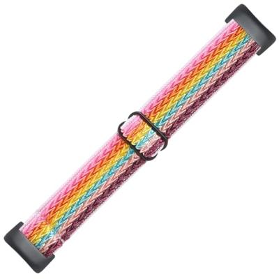 FitBit Charge 5 & 6 Elastische solo loop nylon bandje - Multicolor FitBit Charge 5 & 6 Elastische solo loop nylon bandje - Multicolor