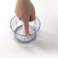 Metaltex rotomac revolutionaire groentehakker wit/transparant - thumbnail