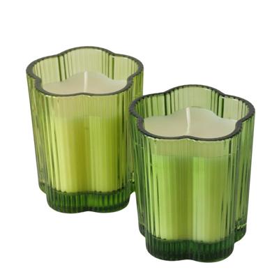 Boltze Home kaarsenpot glas in bloemvorm fiona h 8,5cm- d 7,4cm Boltze Home kaarsenpot glas in bloemvorm fiona h 8,5cm- d 7,4cm