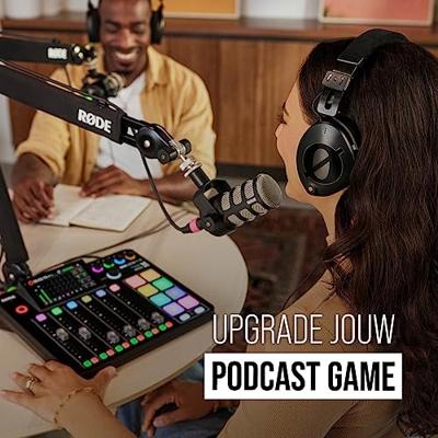 Rode PODMIC Spraakmicrofoon Statief Zendmethode:Kabelgebonden Incl. windkap XLR Kabelgebonden Zwart