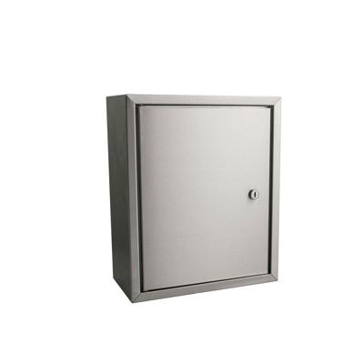 STOER! Post inbouwkast met deurtje - RVS 165mm