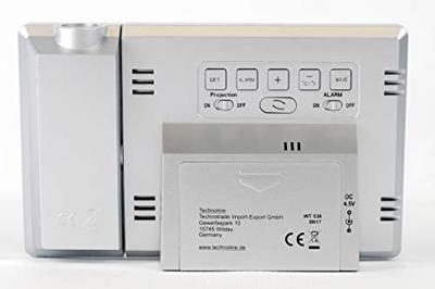 Techno Line WT538 WT 538 Projectieklok Zendergestuurd Zilver Techno Line WT538 WT 538 Projectieklok Zendergestuurd Zilver