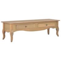 vidaXL Tv-meubel met 2 lades 120x35x35 cm massief grenenhout - thumbnail