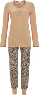 Katoenen pyjama kersen panterprint