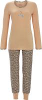 Katoenen pyjama kersen panterprint - thumbnail
