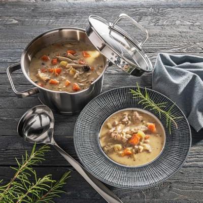 Sola Pannenset Diamond - RVS - Kookpan ø 16, 18, 20 cm & Steelpan ø 16 cm - Inductie geschikt - 4 Delig