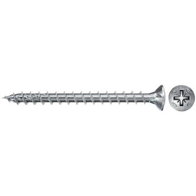 Fischer 670250 Power-Fast II Spaanplaatschroef 4 mm 35 mm Kruiskop Pozidriv Staal Galvanisch verzinkt 500 stuk(s)