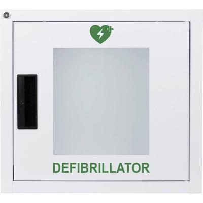 MEDX5 Universal Defibrillator (AED) Metallwandkasten für Innen, mit Alarm, weiß Wandbox voor defibrillator Plaatstaal