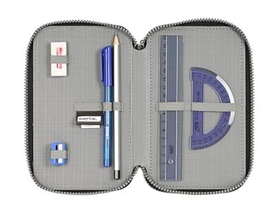 Schooletui met Accessoires Safta Stone Zwart 12.5 x 19.5 x 5.5 cm 36 Onderdelen Schooletui met Accessoires Safta Stone Zwart 12.5 x 19.5 x 5.5 cm 36 Onderdelen