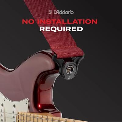 D&apos;Addario Auto Lock Polypro Guitar Strap Black gitaarband met ingebouwde strap locks