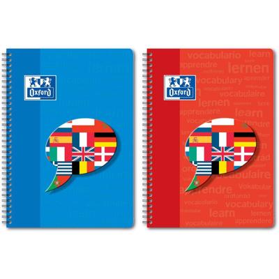 Oxford Vocabulary Coach spiraalschrift, ft A5, 48 vel, gelijnd, geassorteerde kleuren