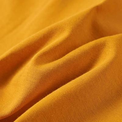 Kindershirt met lange mouwen 116 okerkleurig