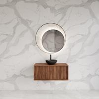 Onderkast Gliss Design Heronimus 60x45x35 cm Met Topplaat Walnut - thumbnail