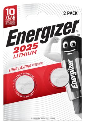 Lithium Knoopcel Batterij CR2025 3 V 2-Blister - thumbnail