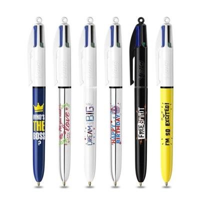 Bic Colours Messages 4-kleurenbalpen, medium, klassieke inktkleuren, doos van 12 stuks - thumbnail