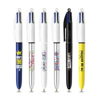Bic Colours Messages 4-kleurenbalpen, medium, klassieke inktkleuren, doos van 12 stuks - thumbnail